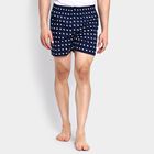 Men's 100% Cotton Boxers , Navy Blue, small